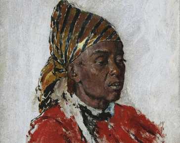 Ferrari Giuseppe - Ritratto di donna africana *